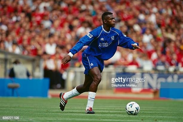 Marcel Desailly playing for Chelsea during the FA Community Shield.   (Photo by Stephane Mantey/Corbis/VCG via Getty Images)